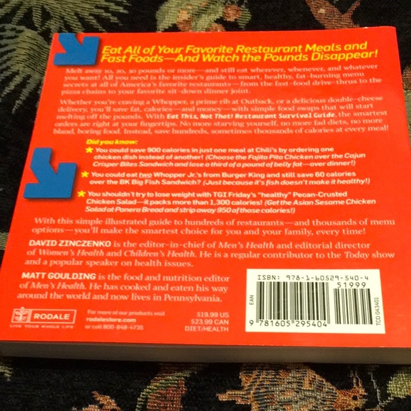 NWT,by David Zinczenko, COOK THIS, NOT THAT - Picture 2 of 4